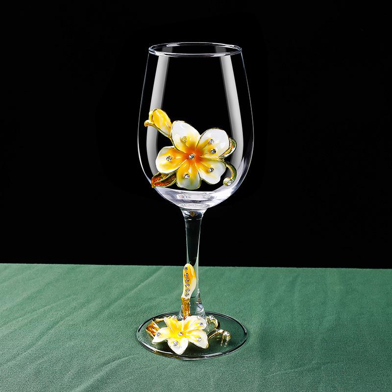 

Эмалированный бокал для красного вина Лилия, вращающийся декантер, хрустальный бокал, бокал для вина