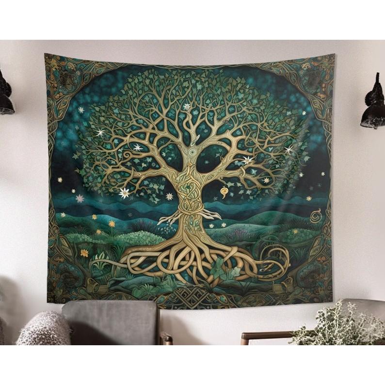 Tree of Life tapestry 75x100