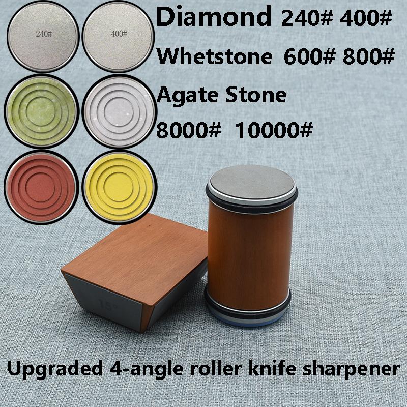 Rolling Knife Sharpener Kitchen Magnetic Roller Professional System Tool  Whetstone Upgraded 4-angle Roller Knife Sharpener Hot