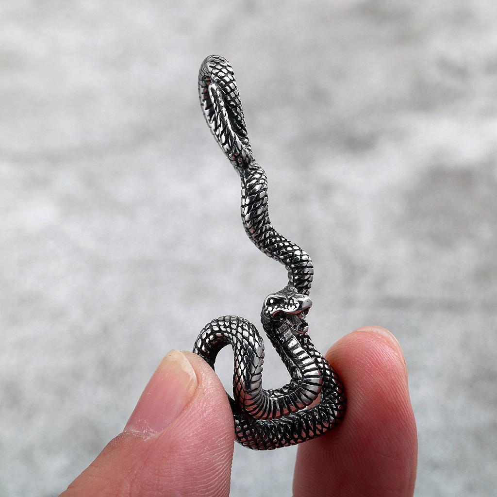 Unisex European Retro Stainless Steel Demon Eye Pendant Necklace