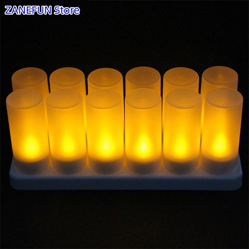 12-Pack LED Candles Led Lamp for Christmas Wedding Festival Home Table Decoration 12PCS LED Candles