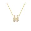 Chinese Style Silver S925 Double Happiness Necklace Women's Fashion All-Match National Fashion Non-Fading Accessories