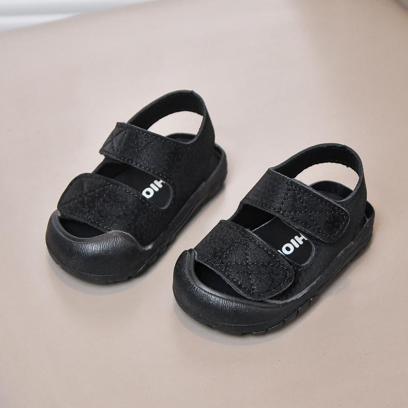 Baby Walking Shoes Toes Capped Anti-kicked Toddler Kids Sandals Non-slip Soft Sole 2025 Summer Boys Girls Beach Shoes Versatile