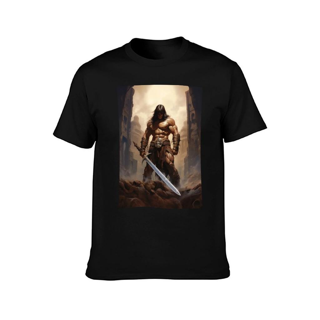 Conan The Barbarian T-Shirt valentines clothes graphic t shirt vintage affliction shirts mens graphic t-shirts hip hop