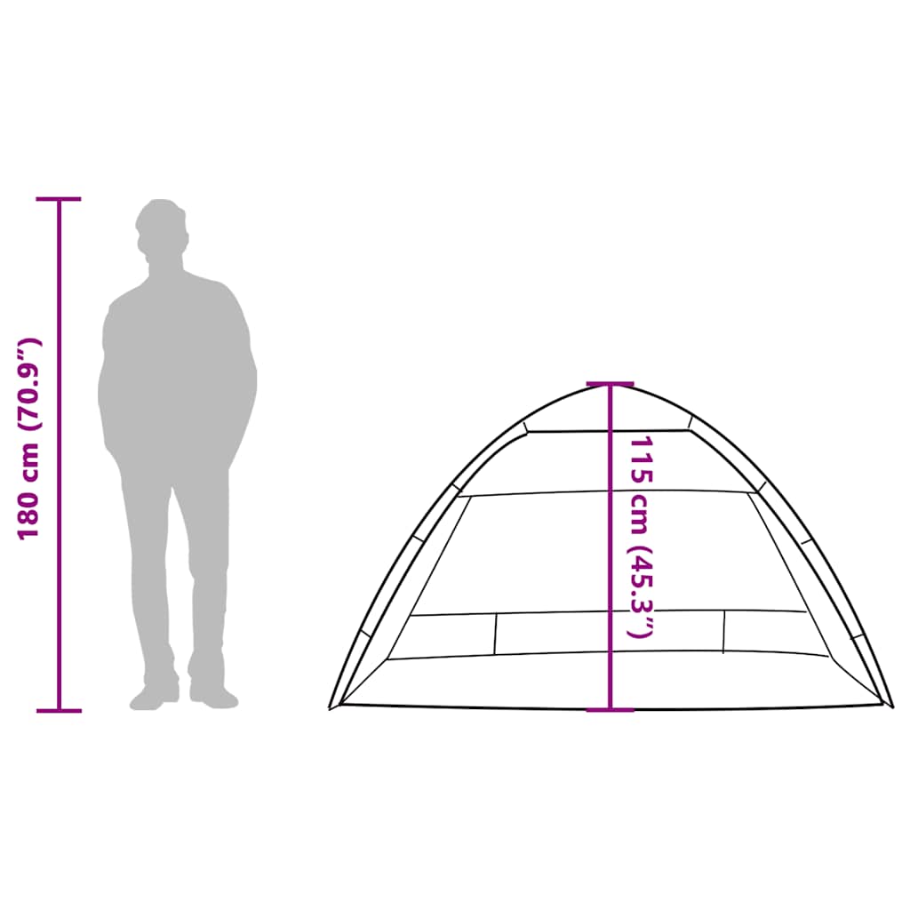 Beach Tent for 2 Persons Sea Green Quick Release Waterproof