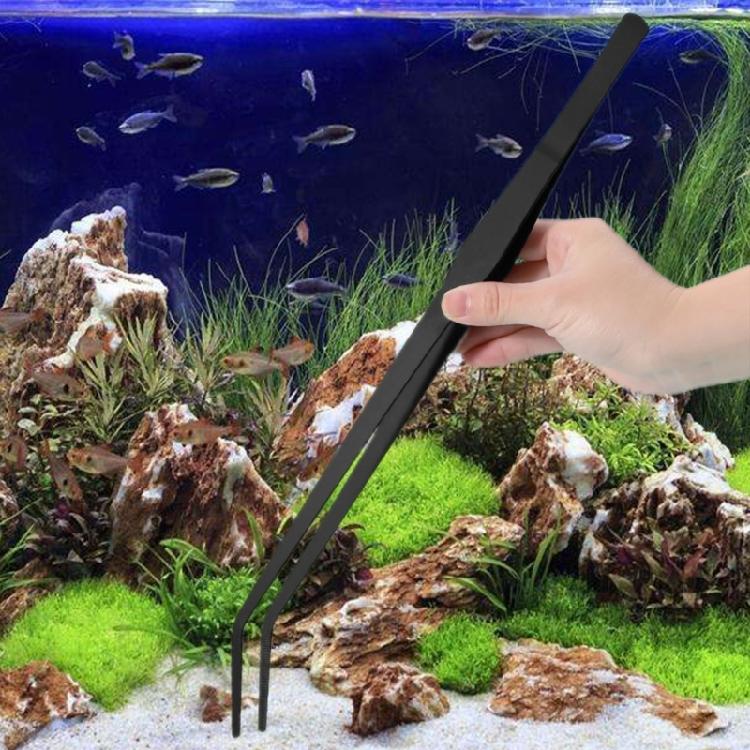 Langer Griff 27cm Aquarienpinzette 2 Stück Werkzeug für professionelle Aquarianer für detaillierte Pflanzenanordnung und Fütterungsaufgaben