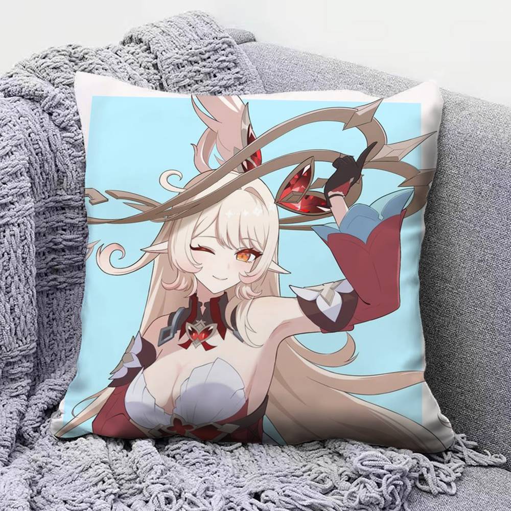 Genshin Impact Alice Pillow Covers Home Sofa Cushion Covers and Aecorative Custom