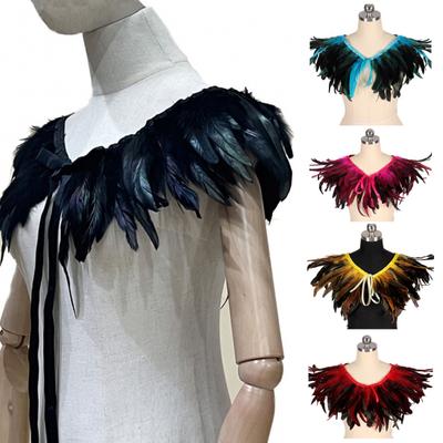 Feather Shawl Bright Color Halloween Parties Cloak Wear As Skirt or Shawl