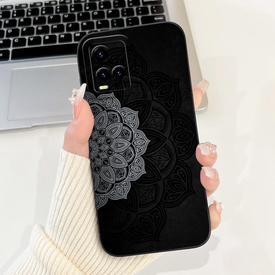 For Vivo Y33s Case V2109 Shockproof Cover Cute Dinosaur Panda Fundas Cases For Vivo Y21 2021 Y21A Y21S Y21T Y33T VivoY33s Bumper