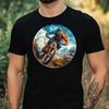 T-Shirt Herren Mountainbiker Motiv Baumwolle Größe XS bis 5XL