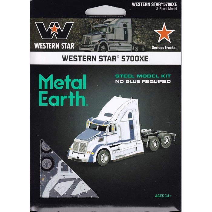 Metal Earth Fascinations, Western Star® 5700XE Phantom 3D Puzzle En Métal, Miniature Découpée Au Laser