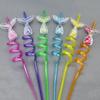 2Pcs Mermaid Theme Party Mermaid Tail Straw Gift Sparkling Straw Birthday Party Summer Pool Party Supplies