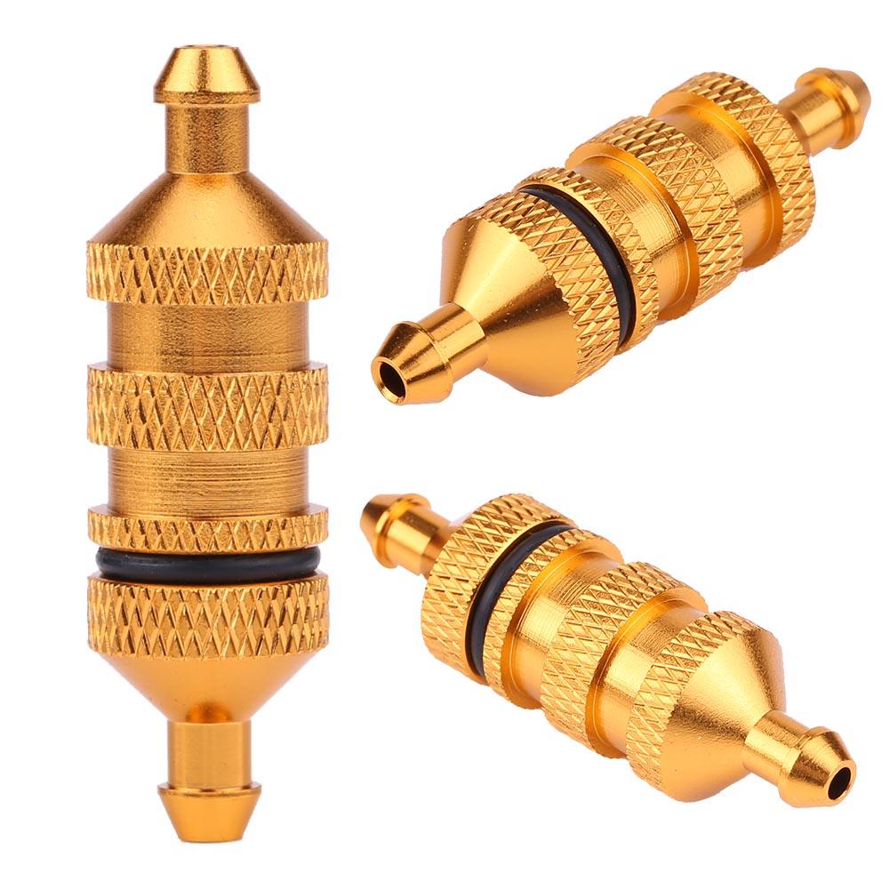 HSP Alloy Aluminum Oil Nitro Fuel Filter for 1/8 1/10 Scale RC Model Car (Gold)