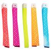 100 Pcs Disposable Paper Wristbands Fluorescent Adhesive Event Wrist Bands Party Favor ID Bracelets for Concerts Festivals