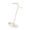 Fashionable Sturdy Metal Jewelry Stand for Necklaces Bracelets and Earrings Clear Organizers with Multiple Tower