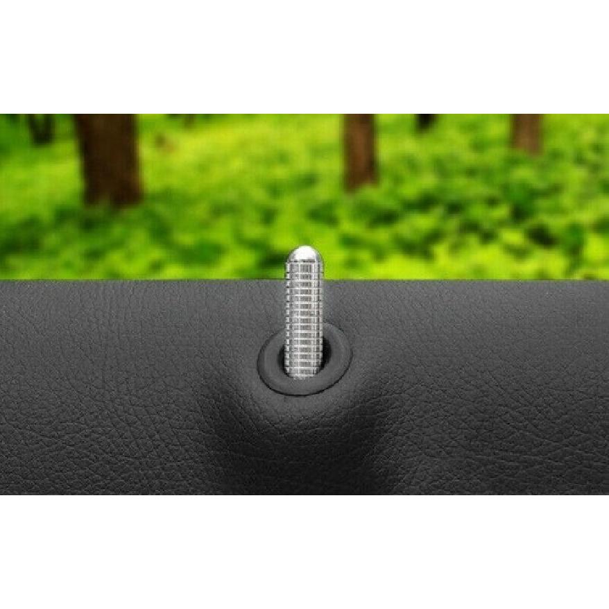 Inner Door Lock Down Bolt Trim 4PCS For Benz GLK 2009-2014 2015 Silver Aluminum