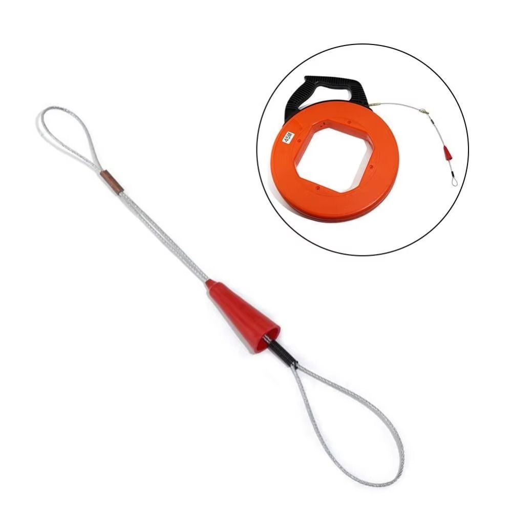 Perforated Tube Cable Puller Rubber Thread Fish Tape Fastener Fastening Tool Safety Glove