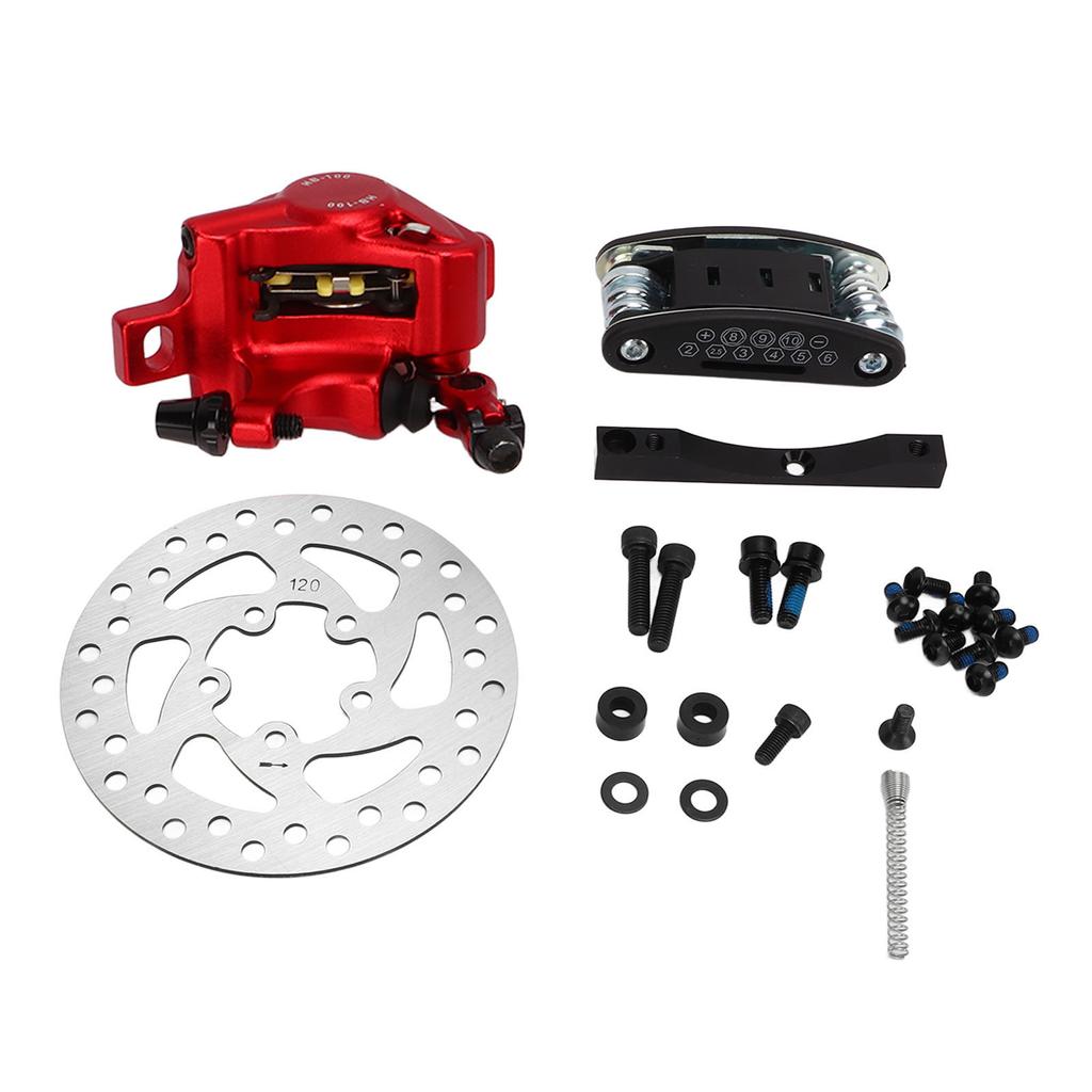 Scooter Disc Hydraulic Brake Aluminium Alloy with 16 in 1 Tools Scooter Disc Brake Calipers for