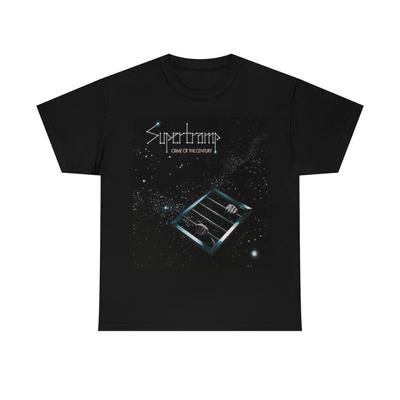 T-shirt in Cotone Pesante. Supertramp. Crimine del secolo