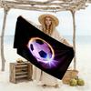 Soccer Ball Beach Towel Super Soft Microfiber Quickdry Fabric Comfortable Lightweight