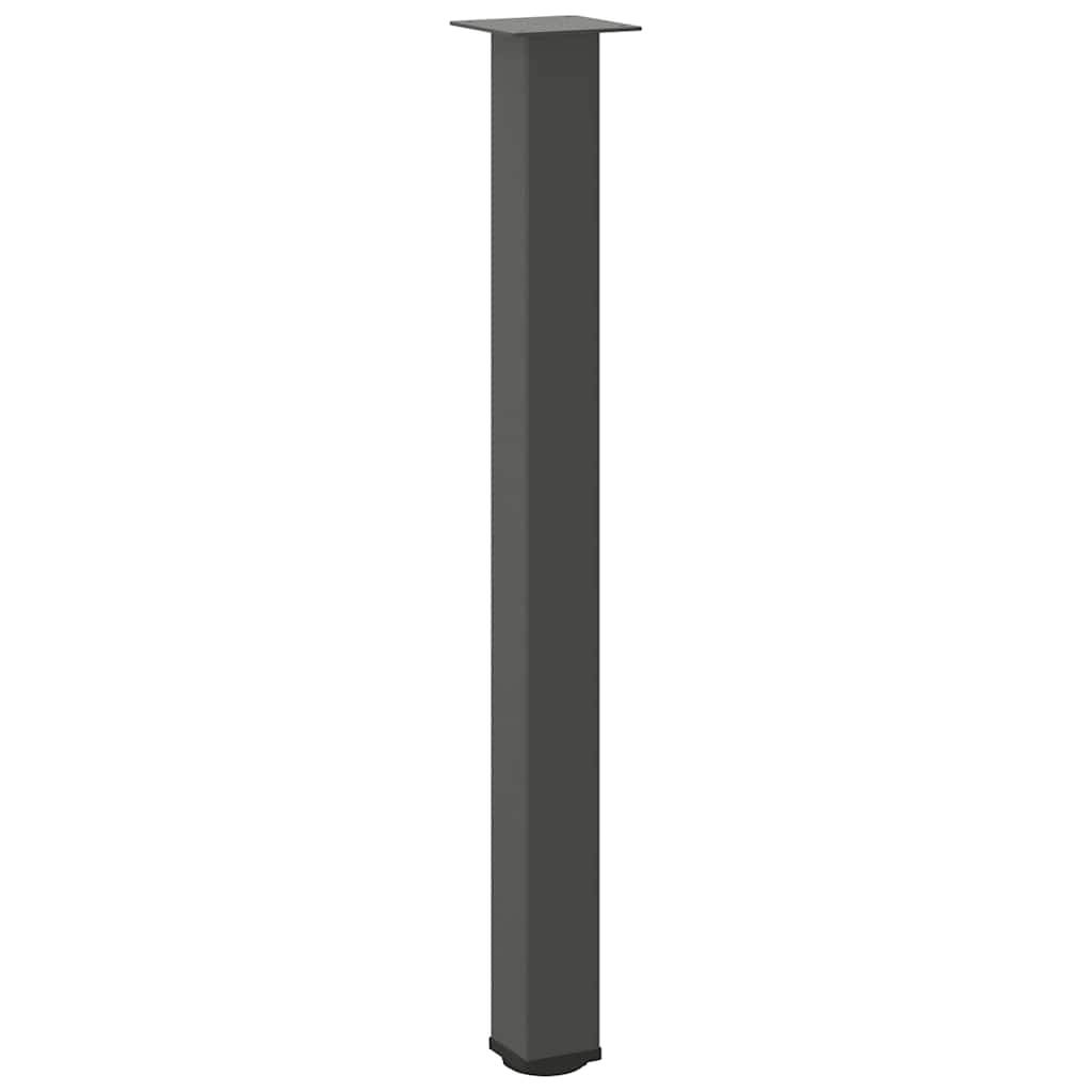 Vidaxl Nogi Do Stolika Kawowego, 4 Szt., Antracyt, 100-102 Cm, Stal