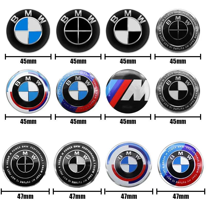 1 szt. 45mm Emblemat Naklejka na Kierownicę Samochodową Auto-Styling Dla BMW E36 E46 E53 E90 E60 E61 E93 E87 X1 X3 X5 X6 F30 F20 F10