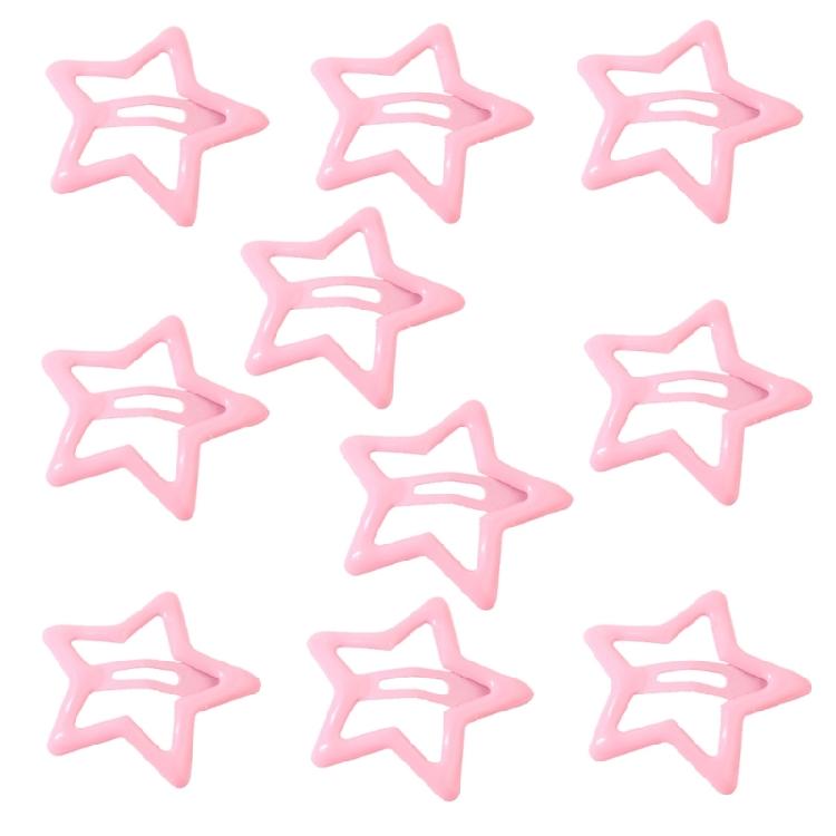 Dopamine Look Star Shape Hairpin Cute Hair Clip Carnival Hairpin for Girls