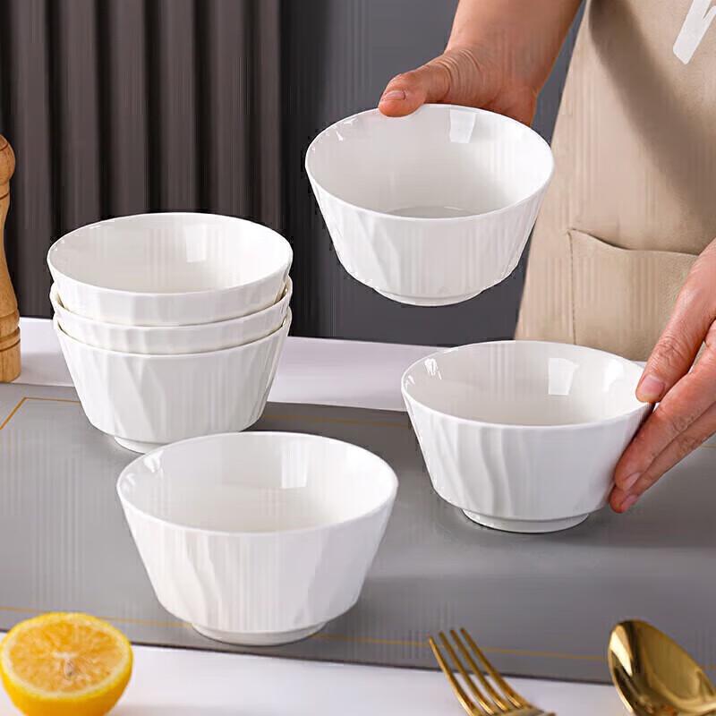 Zankang Chinese Underglaze 4.5-inch Ceramic Rice Bowl Set