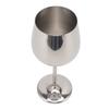 Metal Wine Goblet Stainless Steel Elegant High Hardness Widely Used Metal Wine Glass for Party Wedding Banquet Silver