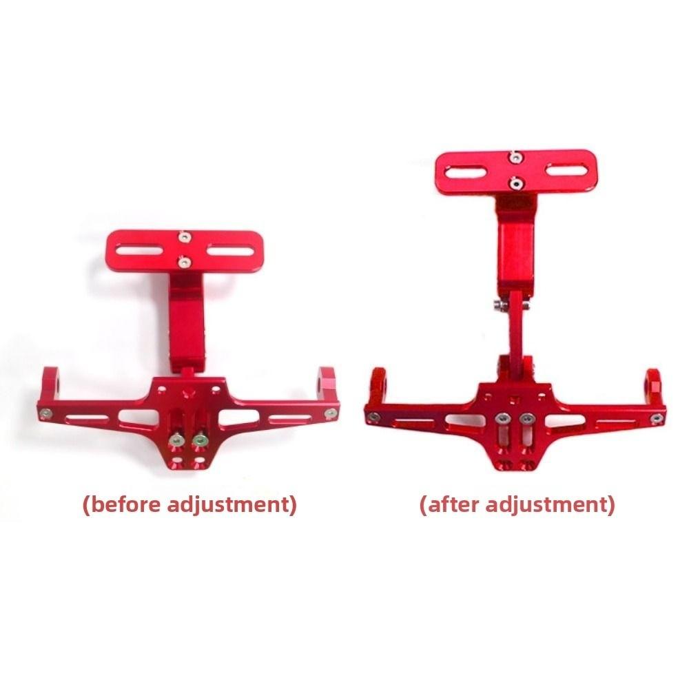 Adjustable License Plate Bracket Aluminum Zinc Zinc Alloy Turn Signal LED Lamp Holder Motorbike Parts
