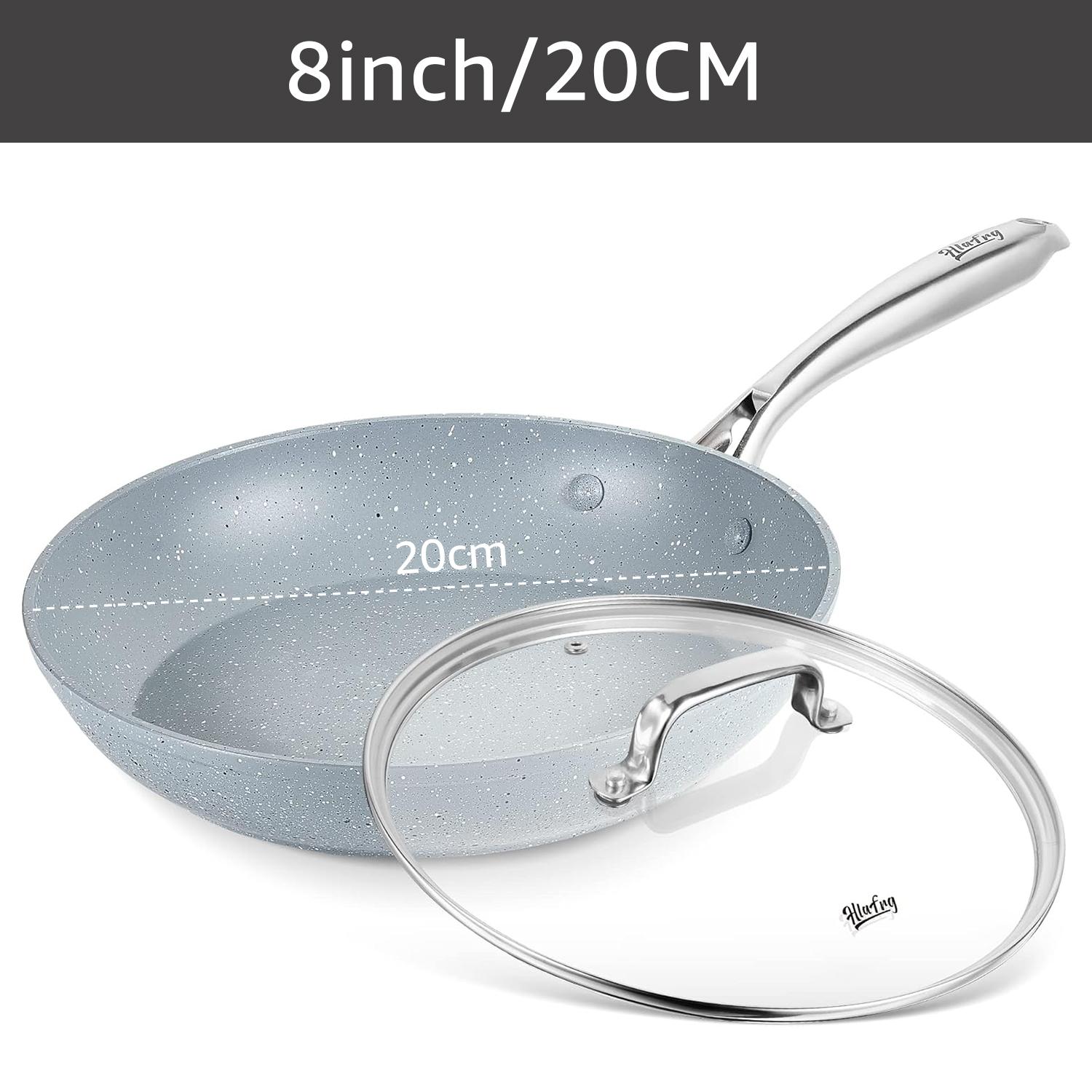 

Сковорода Вок Сковорода для блинов с антипригарным покрытием 20/26/30 см с крышкой Бытовая индукционная газовая плита Универсальная сковорода Сковорода для приготовления стейков