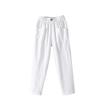 Summer Women Trousers Casual Cotton Linen Pants Loose Straight Trousers Nine Point Harem Pants