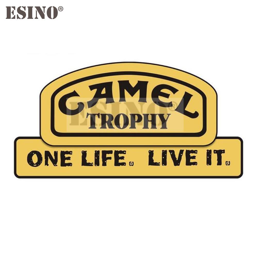 Style de voiture Créatif Drôle Camel Trophy Autocollant Décoratif Dessin Animé PVC Décalcomanie Imperméable Carrosserie Voiture Miroir Garde-boue Motif Vinyle