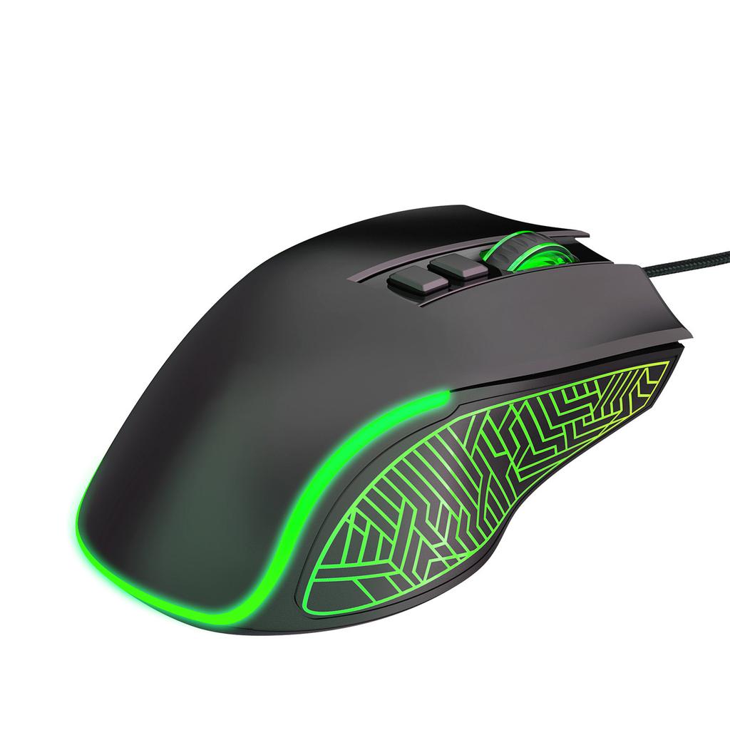 Wired Keyboard Mouse Combo with Mousepad for Gaming and Work RGB Backlit Ergonomic Design