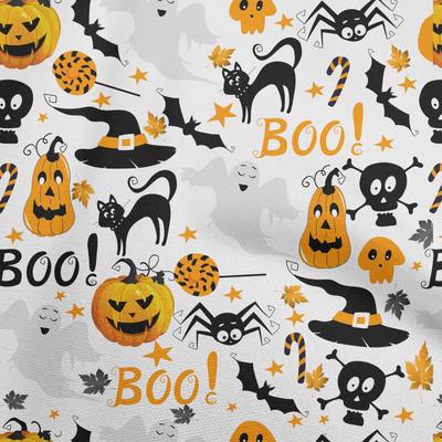Bawełna z elastanem Kolor Gamboge Żółty Tkanina Halloweenowe Projekty Rękodzielnicze Dekoracja Tkanina Drukowana na Metry 40 Cali