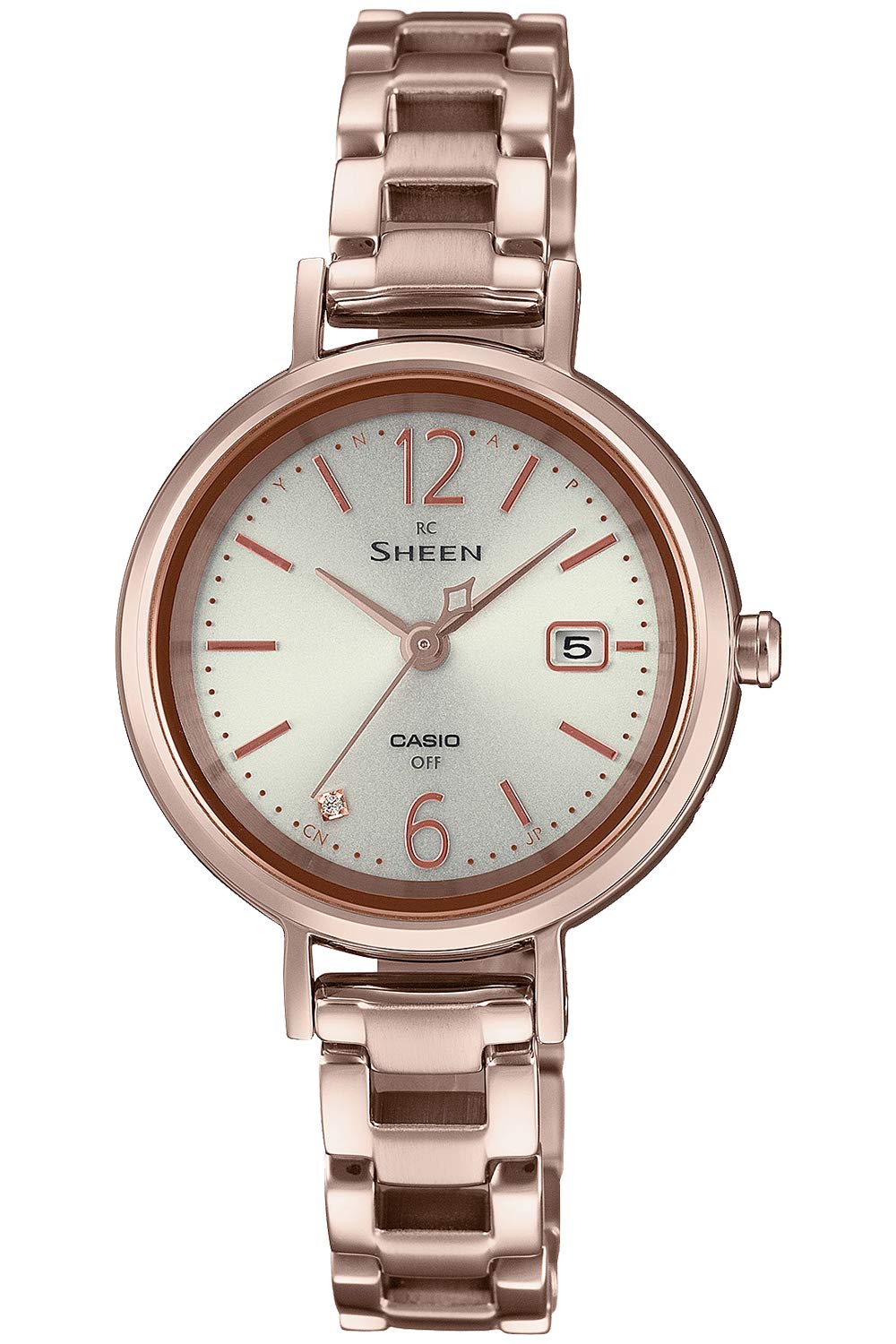 

Casio Scene Radio Controlled Solar Titanium Series Gold Watch, SHW-5400CG-4AJF, Women s,