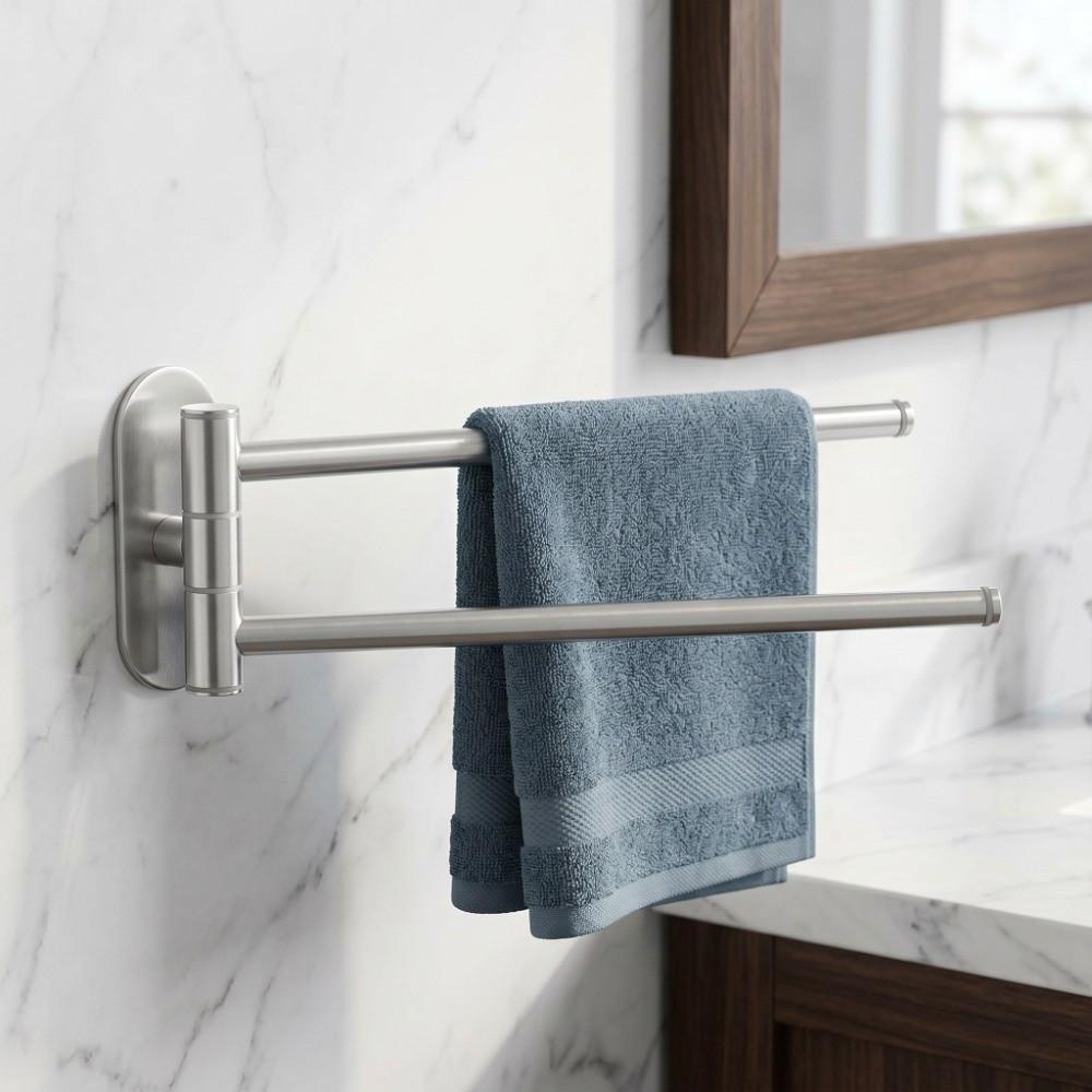 Brushed Finish Swivel Towel Bar 304 Stainless Steel Swivel Towel Rack Towel Holder Home Hotel
