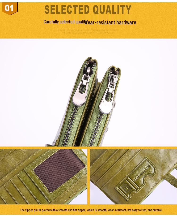 Vintage Women's RFID Snap Closure Leather Wallet, Large Capacity with Multi-Card Slots and Coin Purse