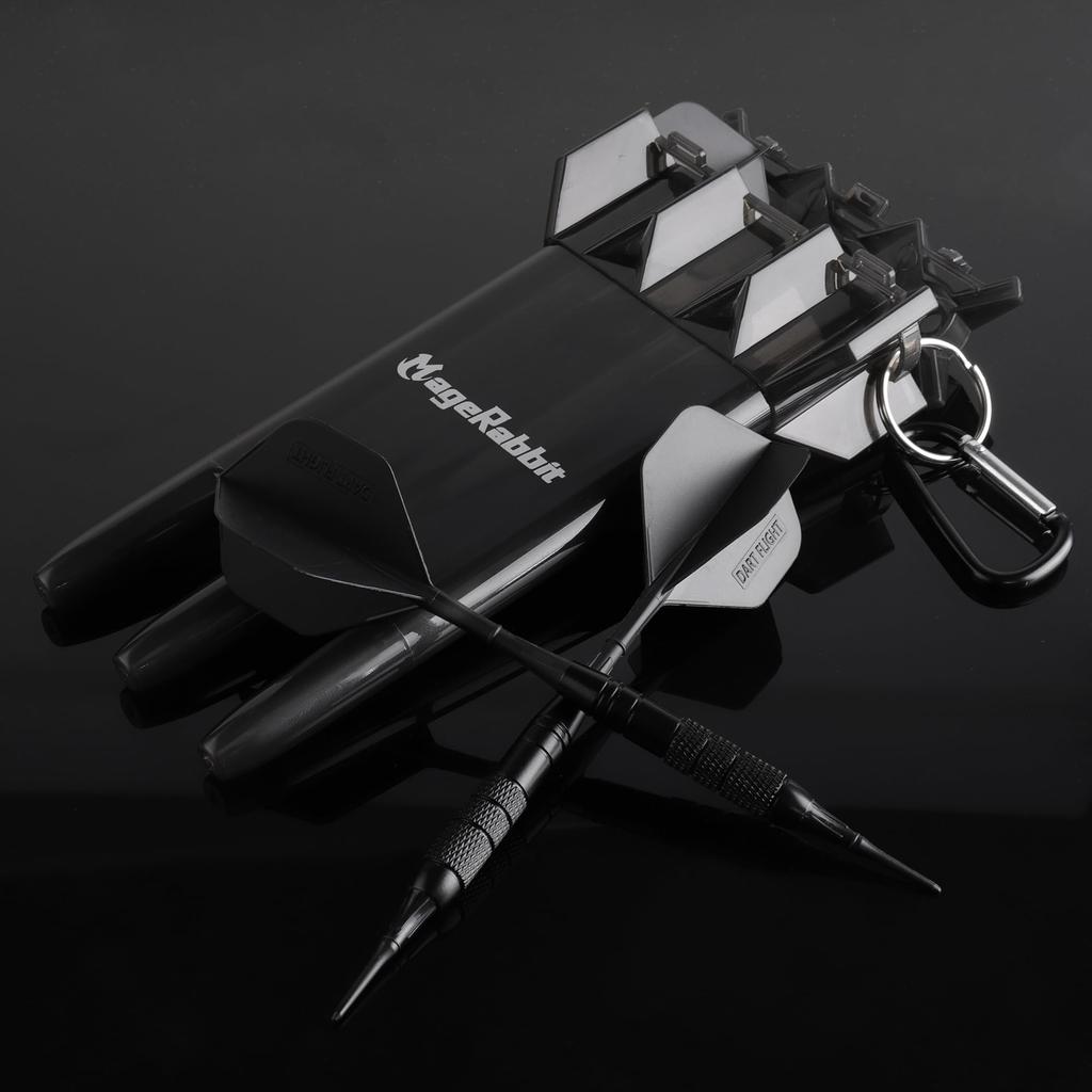 MageRabbit darts, copper, 3 darts, 30 soft tips, black box, beginner, black