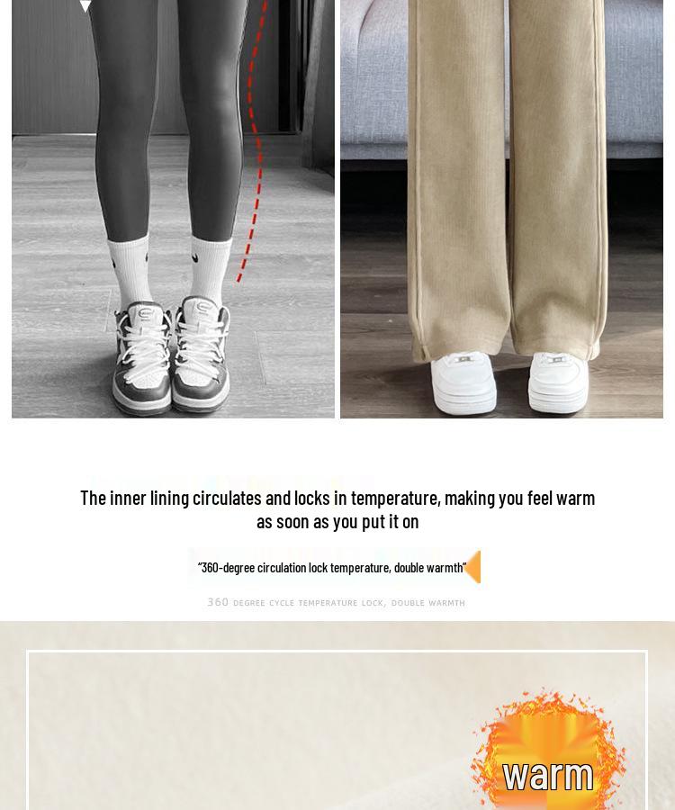 Dámské fleecem podšité tepláky s úzkou a širokou nohavicí pro jaro/podzim 2025