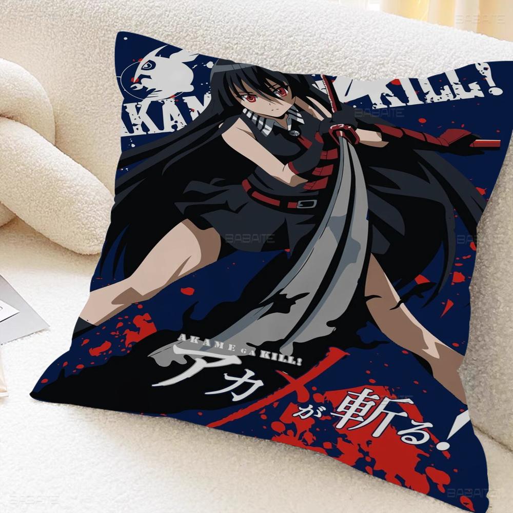 Аниме Акаме Га КИЛЛ Подушка Чехол для подушки Наволочка Гостиная Диван Домашний декор Индивидуальный 16x16Inch