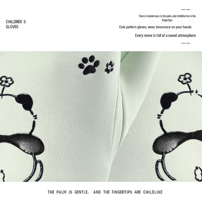 Kids' Windproof Waterproof Gloves for Autumn and Winter - Warm Velvet for Cycling, Playing, and Outdoor Activities