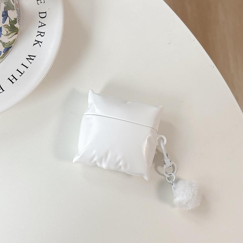 For AirPods Pro2 4 3 2 1 Pro Earphone Case 3D Colorful Pillow Silicone Protective With Pendant Headphone Box Cover
