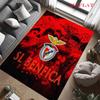 S.L. Tapete Rug Club Benfica para Sala de Estar Quarto Decoração de Sofá de Casa, Tapete de Chão Antiderrapante para Brincadeiras de Crianças