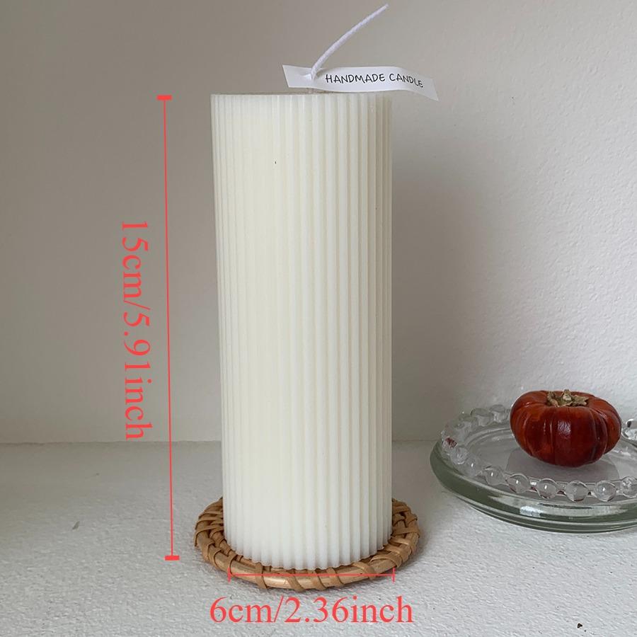 1pcs Nordic Style Cylindrical Candle Smokeless Candle for Wedding, Party, Birthday Decoration, Nordic Home Decoration, Bedroom