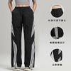 Womens Loose Fit Cargo Pants Street Dance Outdoor Sport Lightweight Breathable Nylon Trousers