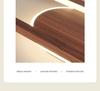 Minimalist Chinese Style Wood Grain Ceiling Spotlight for Hallway, Living Room, Entrance, or Cloakroom