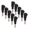 10PCS Telescopic Banana Plugs 4mm CAT II 600V 32A PE Sheath for Industrial Security 3C Digital EquipmentBlack