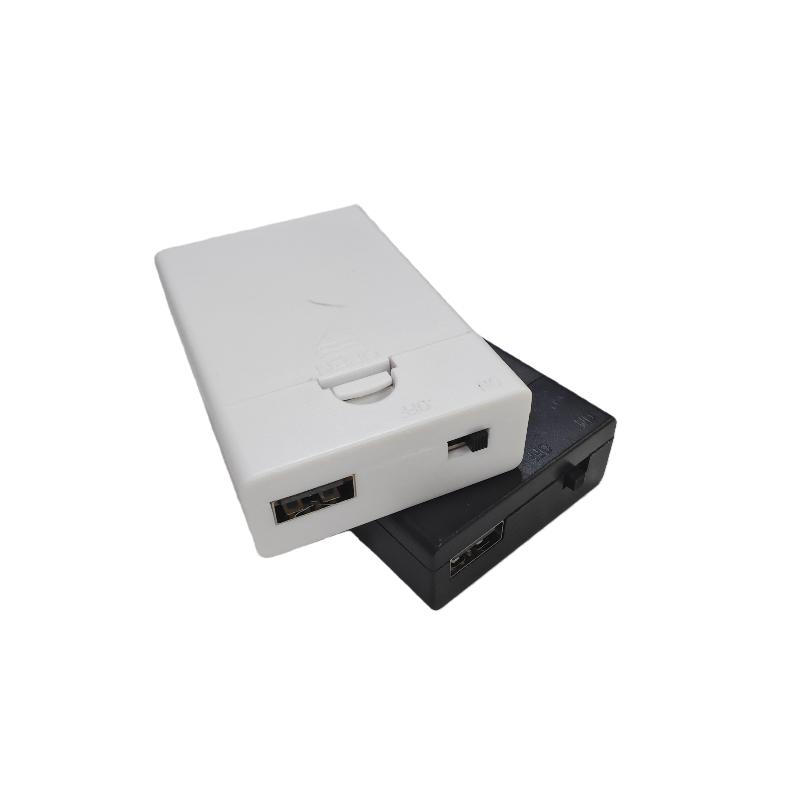 1Pcs Built In USB Battery Holder With Switch And Cover 3AA 4.5V Battery Box AA Battery Case DIY Accessories