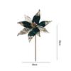 Glitter Christmas Glitter Artificial Flowers Large 30cm with Stems Xmas Tree Flowers Ornaments Cute Creative